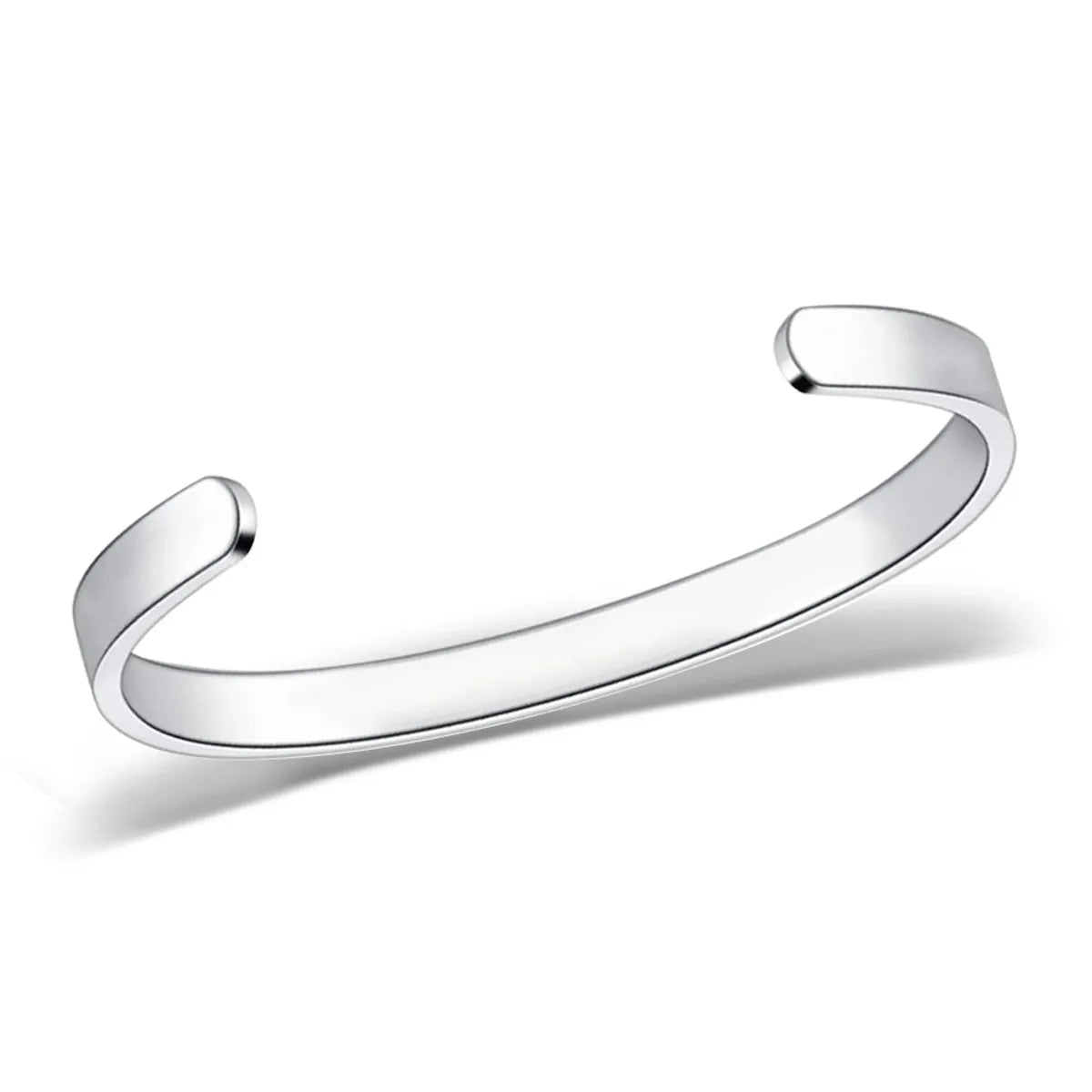 Fashion C Shape Letter Stainless Steel Bangle