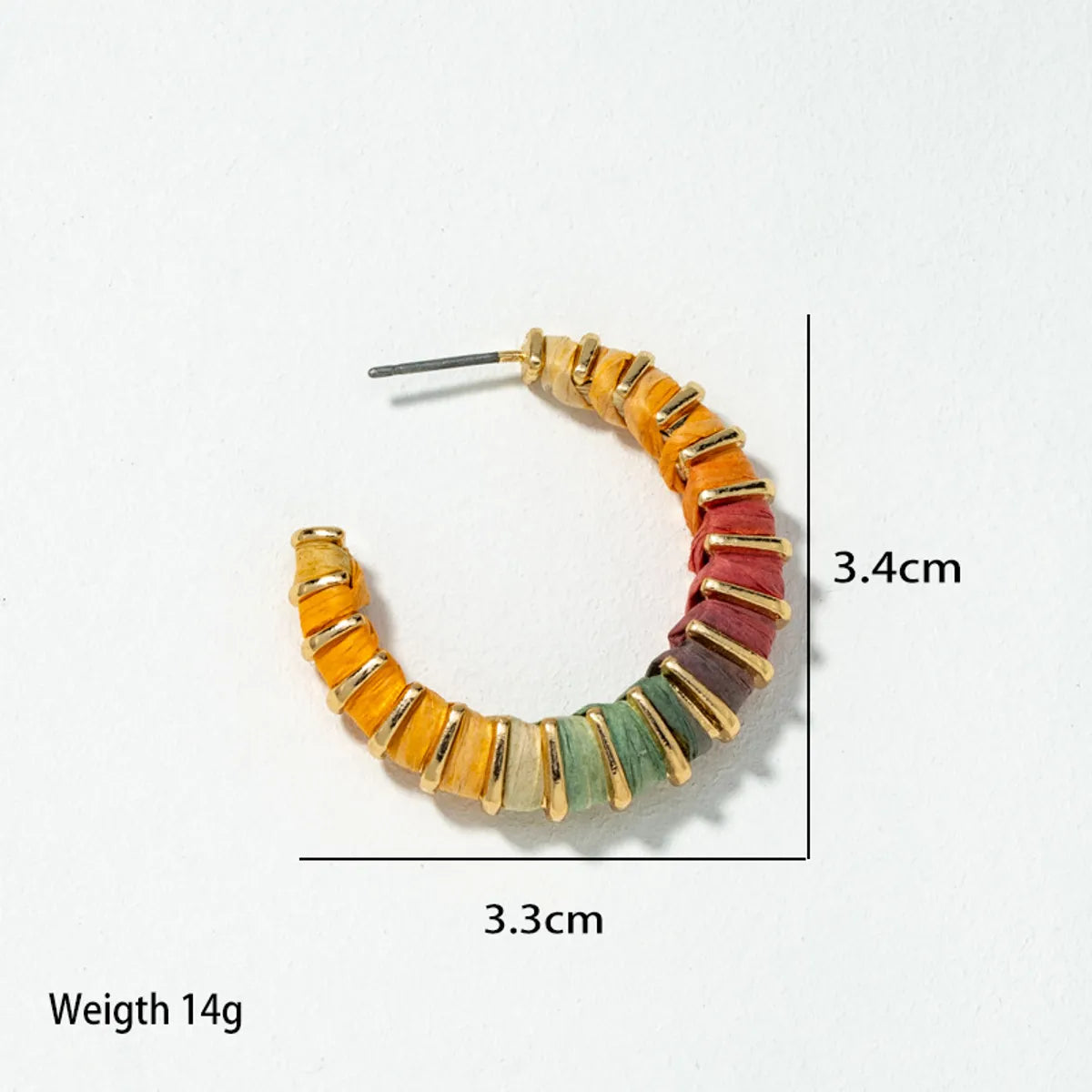 Fashion C-shaped Earrings