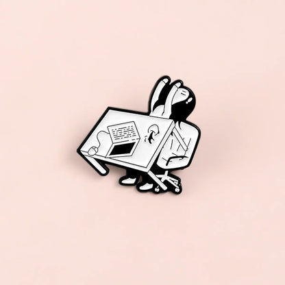 Fashion Cartoon Alloy Stoving Varnish Unisex Brooches