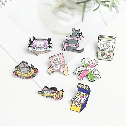 Fashion Cartoon Alloy Stoving Varnish Unisex Brooches