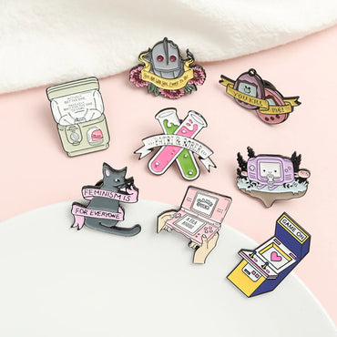 Fashion Cartoon Alloy Stoving Varnish Unisex Brooches