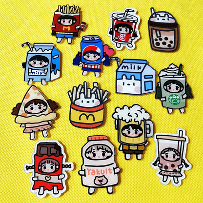 Fashion Cartoon Arylic Unisex Brooches