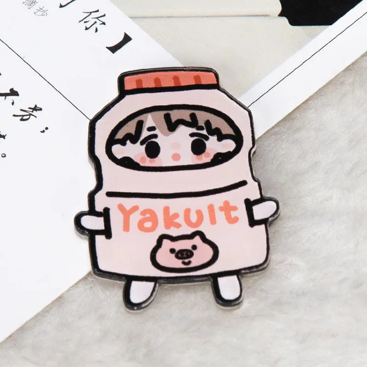 Fashion Cartoon Arylic Unisex Brooches