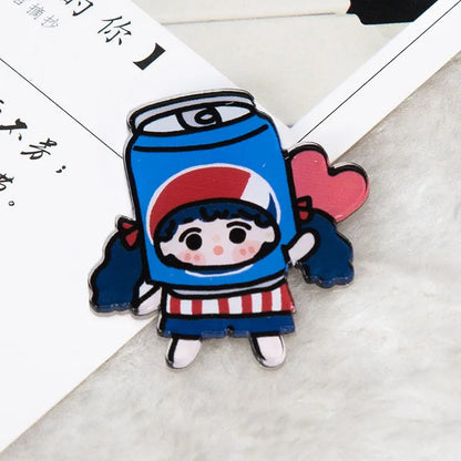 Fashion Cartoon Arylic Unisex Brooches