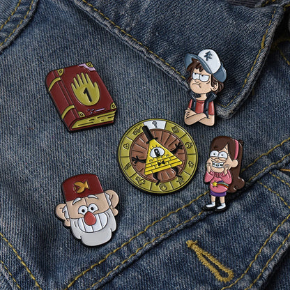 Fashion Cartoon Character Alloy Enamel Unisex Brooches