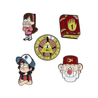 Fashion Cartoon Character Alloy Enamel Unisex Brooches