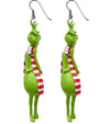 1 Pair Fashion Cartoon Character Carving Arylic Drop Earrings