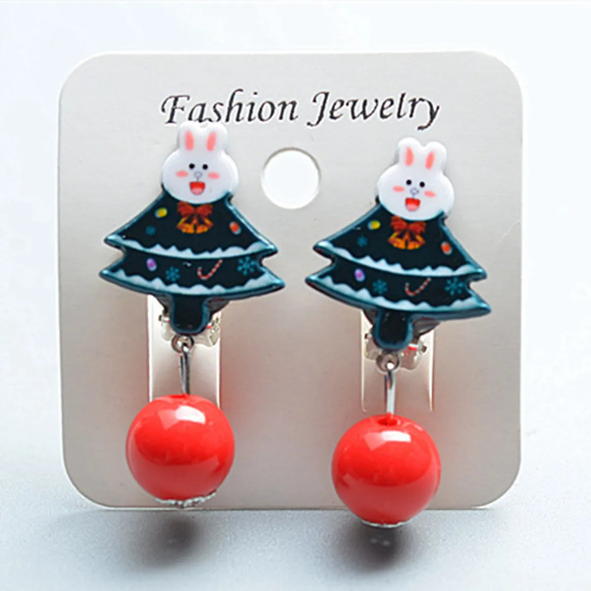 Fashion Cartoon Character Plastic Christmas Kid'S Ear Clips