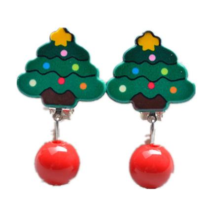 Fashion Cartoon Character Plastic Christmas Kid'S Ear Clips