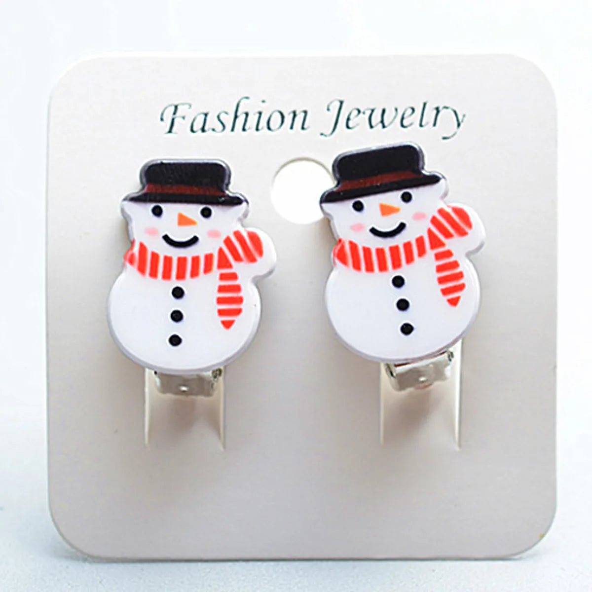 Fashion Cartoon Character Plastic Christmas Kid'S Ear Clips