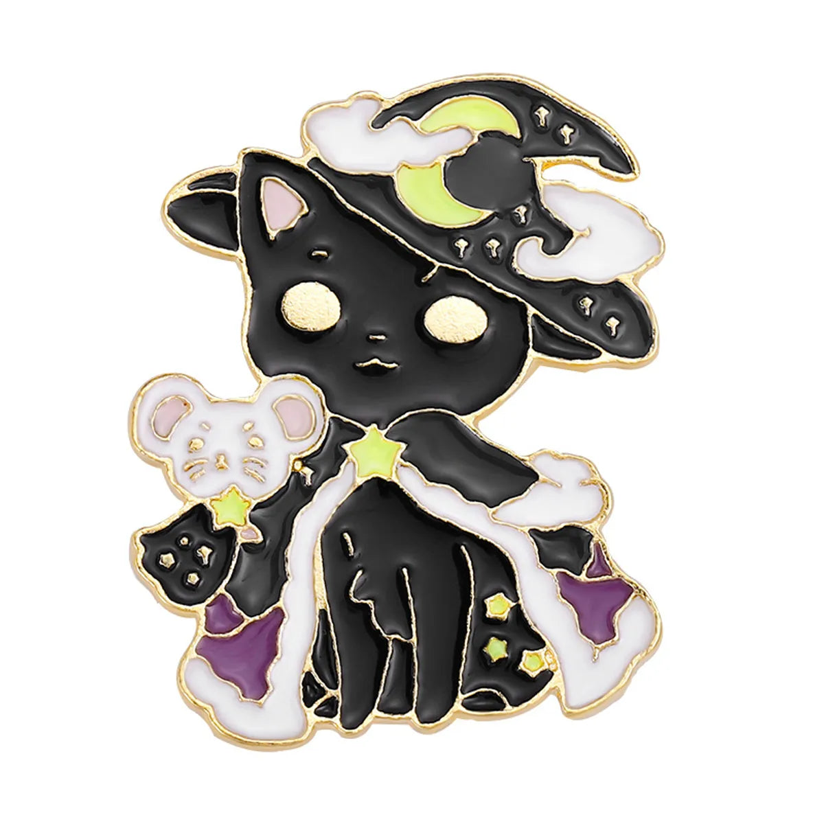 Fashion Cat Alloy Enamel Unisex Brooches