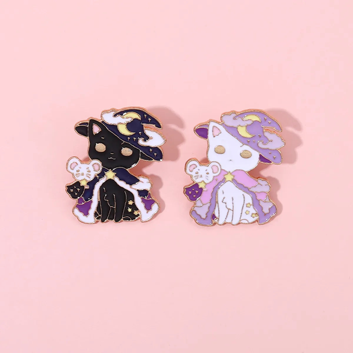 Fashion Cat Alloy Enamel Unisex Brooches