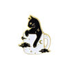 Fashion Cat Alloy Inlaid Gold Unisex Brooches