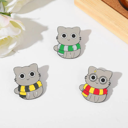 Fashion Cat Alloy Plating Unisex Brooches