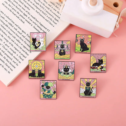 Fashion Cat Alloy Plating Unisex Brooches