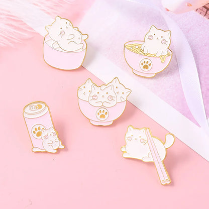 Fashion Cat Alloy Plating Unisex Brooches