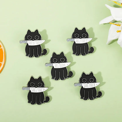 Fashion Cat Alloy Unisex Brooches