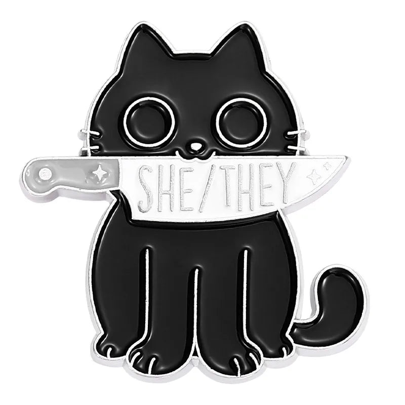 Fashion Cat Alloy Unisex Brooches