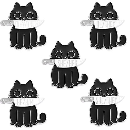 Fashion Cat Alloy Unisex Brooches