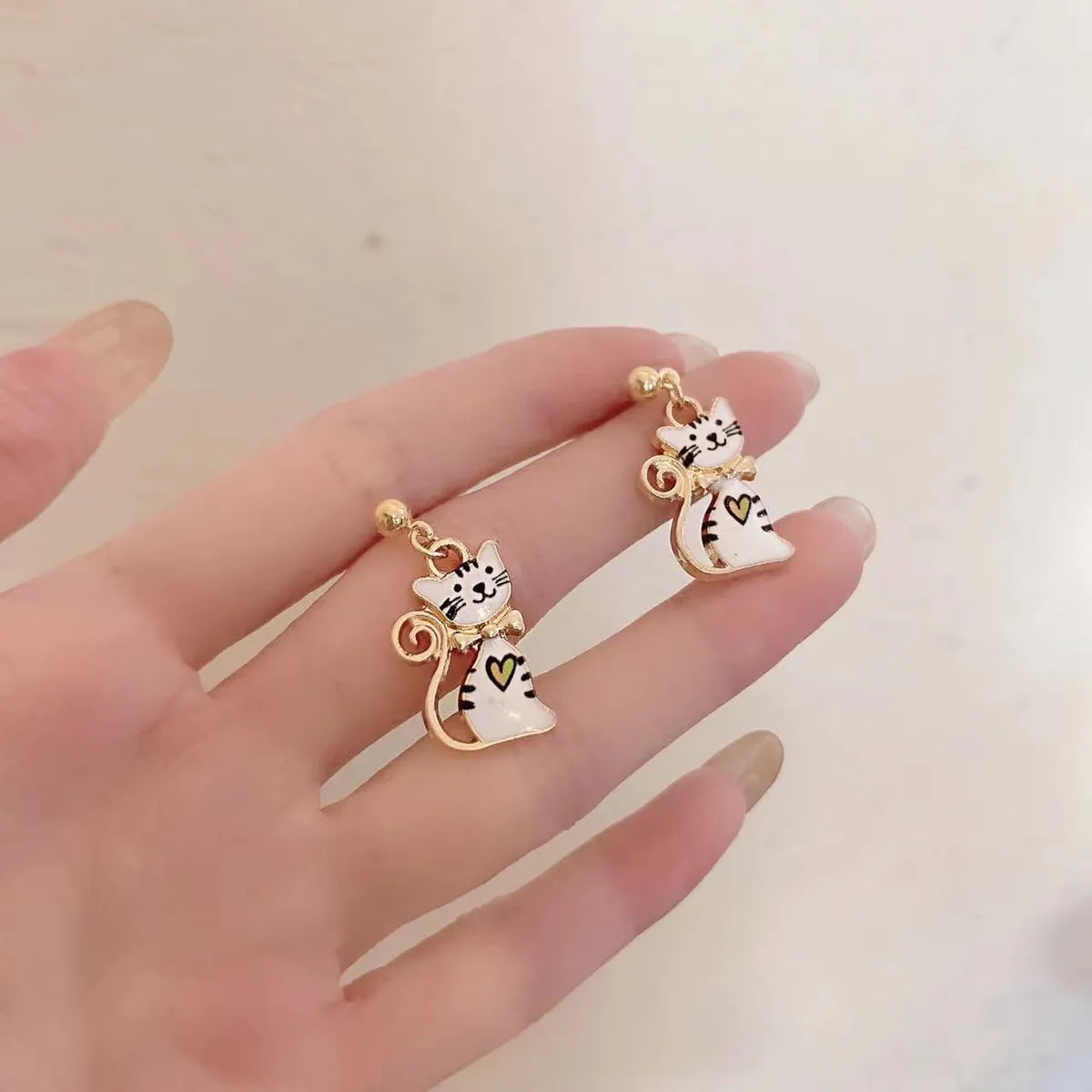 Fashion Cat Alloy Women'S Drop Earrings 1 Pair