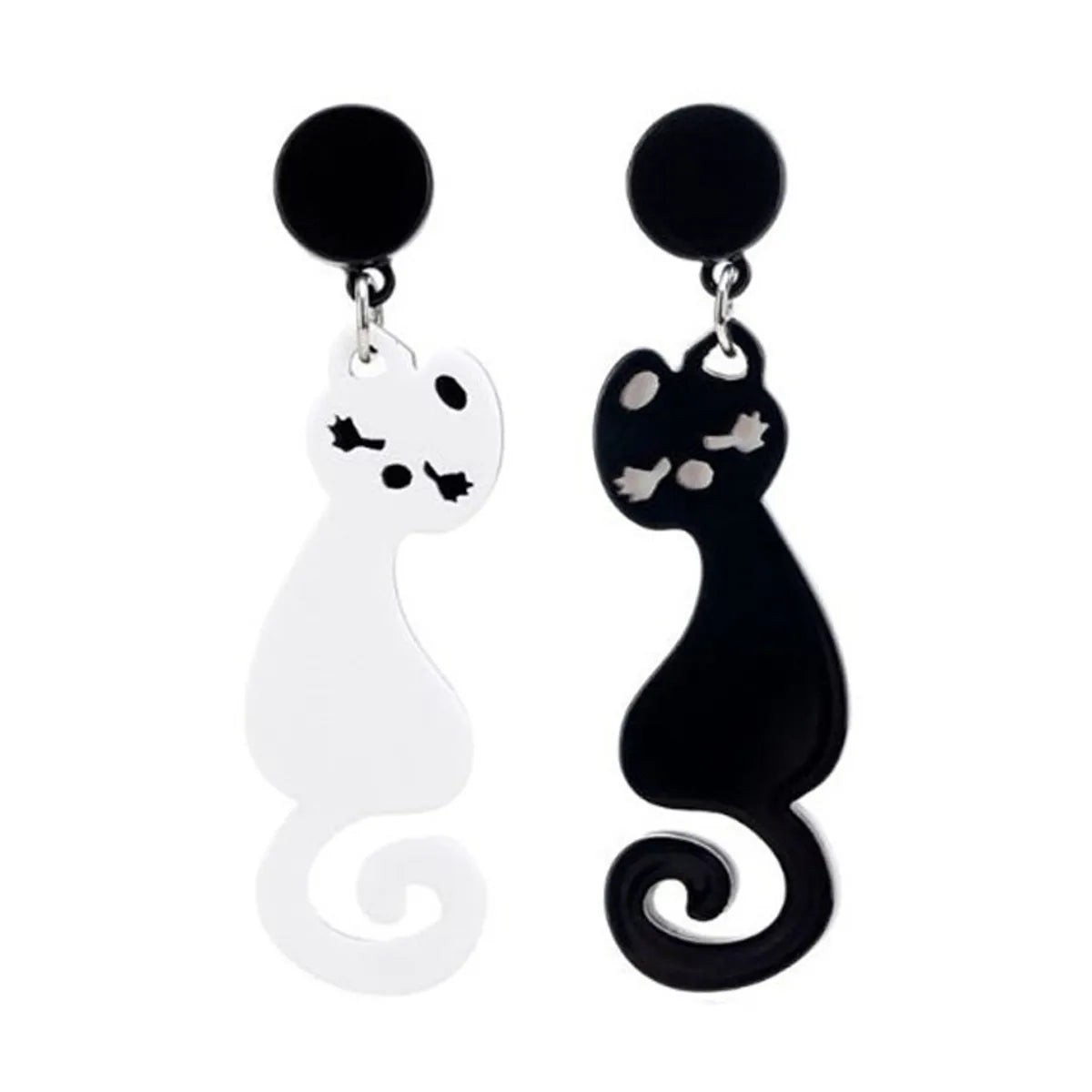 Fashion Cat Arylic Women's Drop Earrings 1 Pair