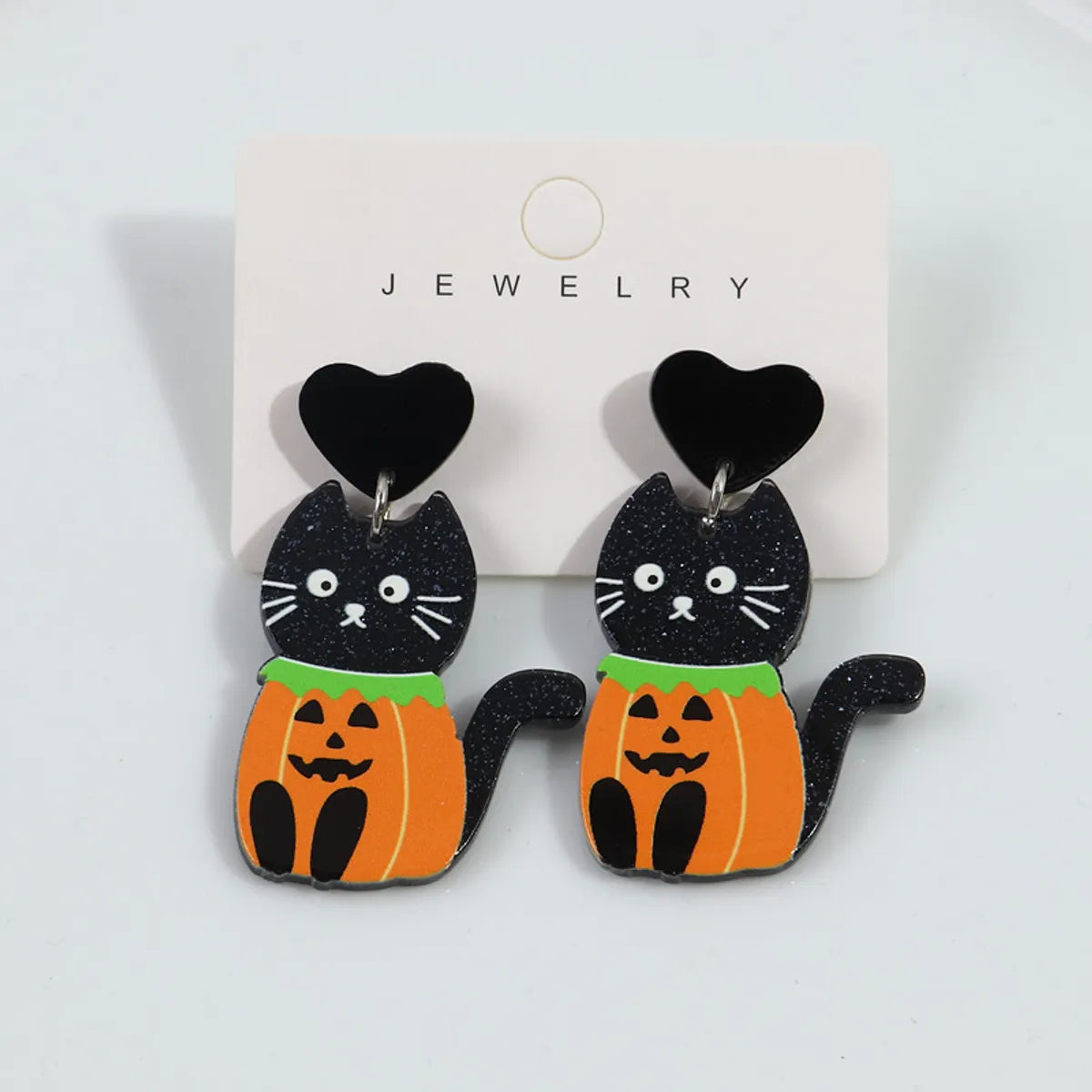 1 Pair Fashion Cat Arylic Drop Earrings