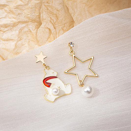 Fashion Cat Horse Alloy Plating Women's Drop Earrings 1 Pair