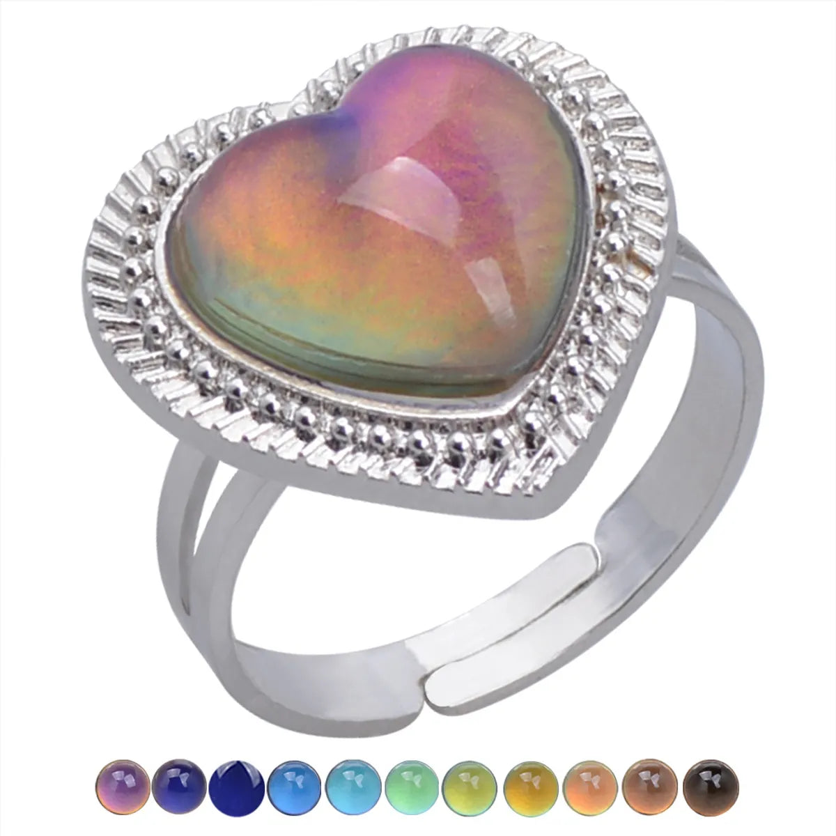 Fashion Charm Retro Gemstone Color Changing Ring