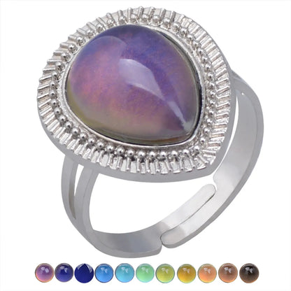 Fashion Charm Retro Gemstone Color Changing Ring