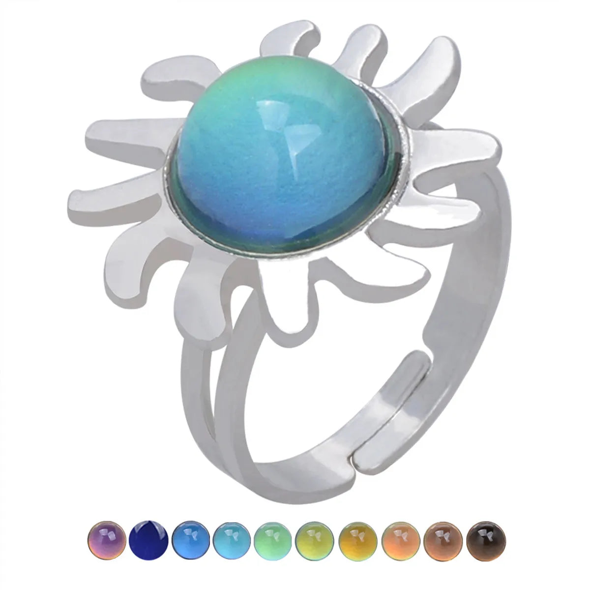 Fashion Charm Retro Gemstone Color Changing Ring