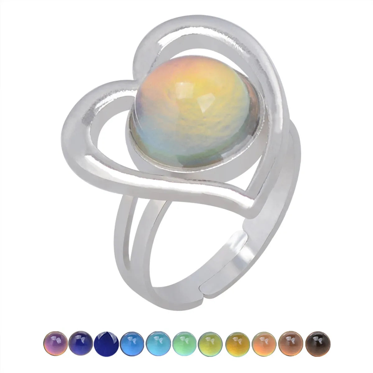 Fashion Charm Retro Gemstone Color Changing Ring