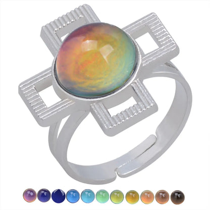 Fashion Charm Retro Gemstone Color Changing Ring