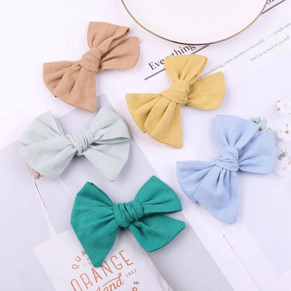 Fashion Children'S Hair Accessories Bow Hairpin Candy Color Headdress