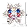 Fashion Christmas Hat Christmas Tree Snowman Alloy Inlay Rhinestones Unisex Brooches