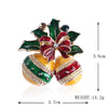 Fashion Christmas Hat Christmas Tree Snowman Alloy Inlay Rhinestones Unisex Brooches