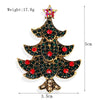 Fashion Christmas Hat Christmas Tree Snowman Alloy Inlay Rhinestones Unisex Brooches