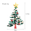 Fashion Christmas Hat Christmas Tree Snowman Alloy Inlay Rhinestones Unisex Brooches