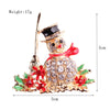 Fashion Christmas Hat Christmas Tree Snowman Alloy Inlay Rhinestones Unisex Brooches