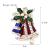 Fashion Christmas Hat Christmas Tree Snowman Alloy Inlay Rhinestones Unisex Brooches