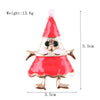 Fashion Christmas Hat Christmas Tree Snowman Alloy Inlay Rhinestones Unisex Brooches