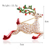 Fashion Christmas Hat Christmas Tree Snowman Alloy Inlay Rhinestones Unisex Brooches