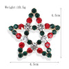 Fashion Christmas Hat Christmas Tree Snowman Alloy Inlay Rhinestones Unisex Brooches