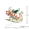 Fashion Christmas Hat Christmas Tree Snowman Alloy Inlay Rhinestones Unisex Brooches