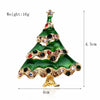 Fashion Christmas Hat Christmas Tree Snowman Alloy Inlay Rhinestones Unisex Brooches