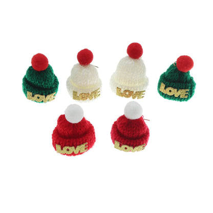 1 Pair Fashion Christmas Hat Braid Knit Ear Hook