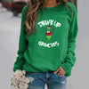 Women'S Hoodie Long Sleeve Hoodies & Sweatshirts Printing Fashion Christmas Hat Letter