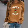 Women'S Hoodie Long Sleeve Hoodies & Sweatshirts Printing Fashion Christmas Hat Letter