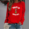 Women'S Hoodie Long Sleeve Hoodies & Sweatshirts Printing Fashion Christmas Hat Letter