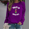 Women'S Hoodie Long Sleeve Hoodies & Sweatshirts Printing Fashion Christmas Hat Letter