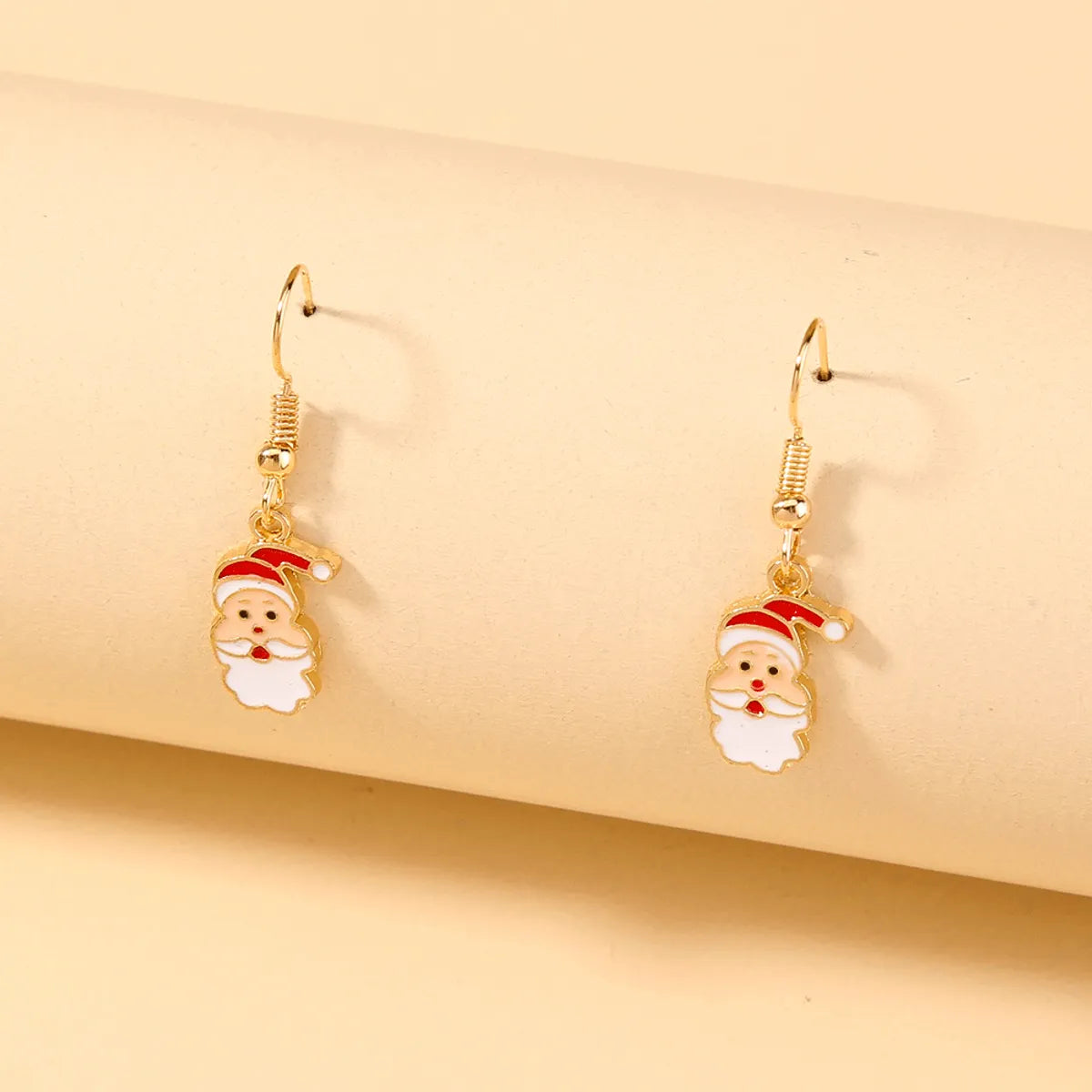 Fashion Christmas Hat Santa Claus Arylic Enamel Plating Women's Drop Earrings 1 Pair